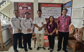 Koordinasi dengan Diskominfo Kabupaten, Rabu (19/8/2026).