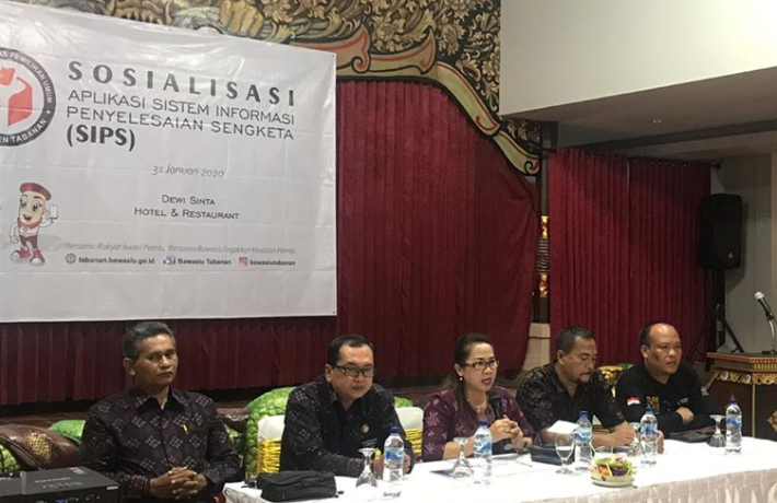 Sosialisasi Aplikasi Sistem Informasi Penyelesaian Sengketa (SIPS) di Kabupaten Tabanan