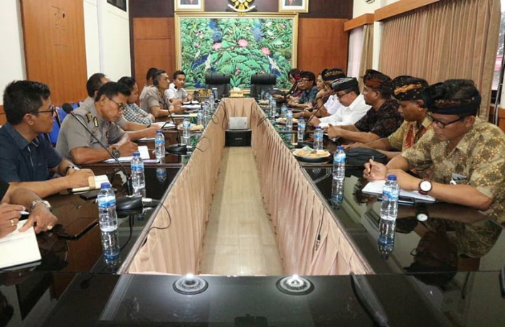 Bawaslu Tabanan bersama KPU Kabupaten Tabanan audiensi ke Polres Tabanan