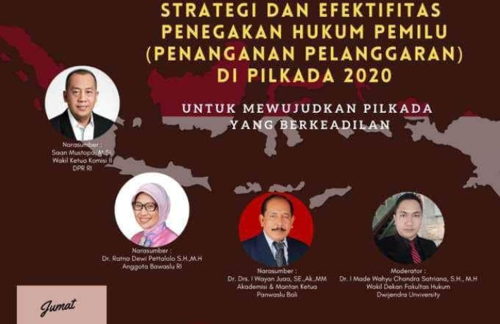 Bawaslu Tabanan mengikuti Webinar Nasional 