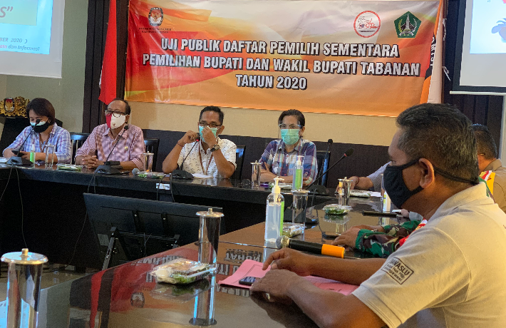 Uji Publik DPS Pemilihan Bupati dan Wakil Bupati Tabanan 2020