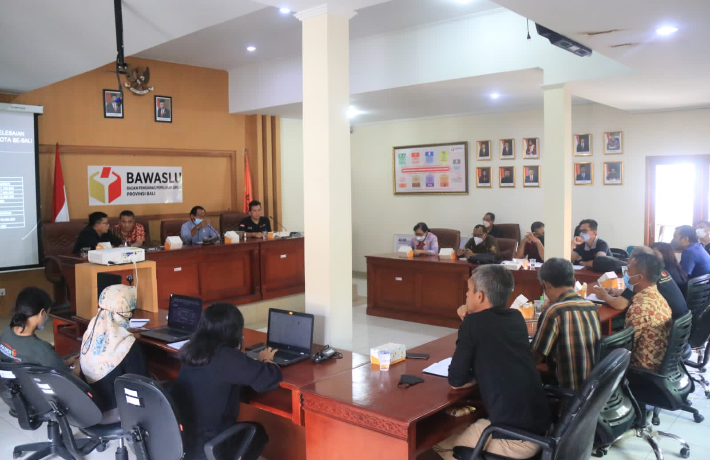 Akhiri Simulasi di 9 Kabupaten/Kota, Bawaslu Bali Gelar Rapat Evaluasi