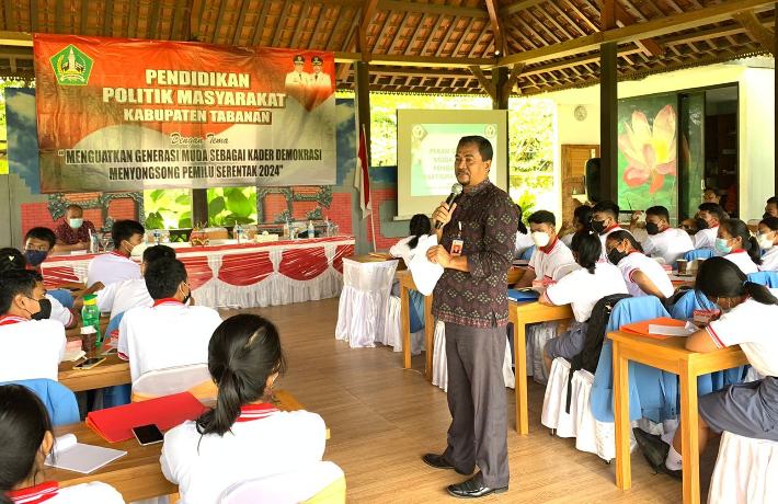 Berikan Pendidikan Politik, Bawaslu Tabanan Harap Peran Generasi Muda Jadi Pengawas Partisipatif