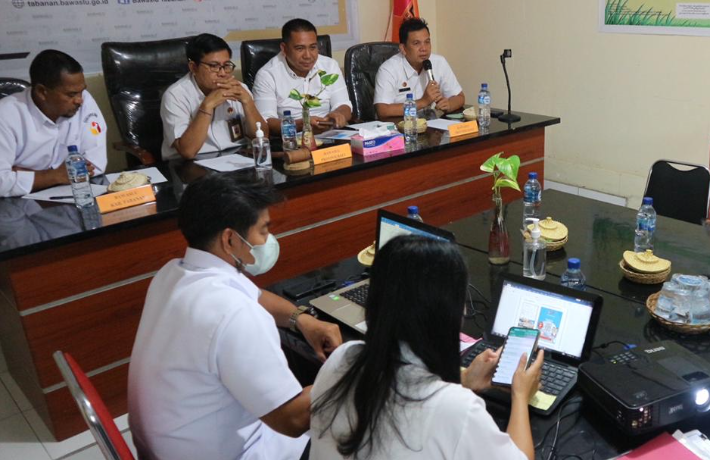 Tindak Lanjut Rakernis JDIH Bawaslu RI, Bawaslu Tabanan Diminta Lakukan Evaluasi Produk Hukum