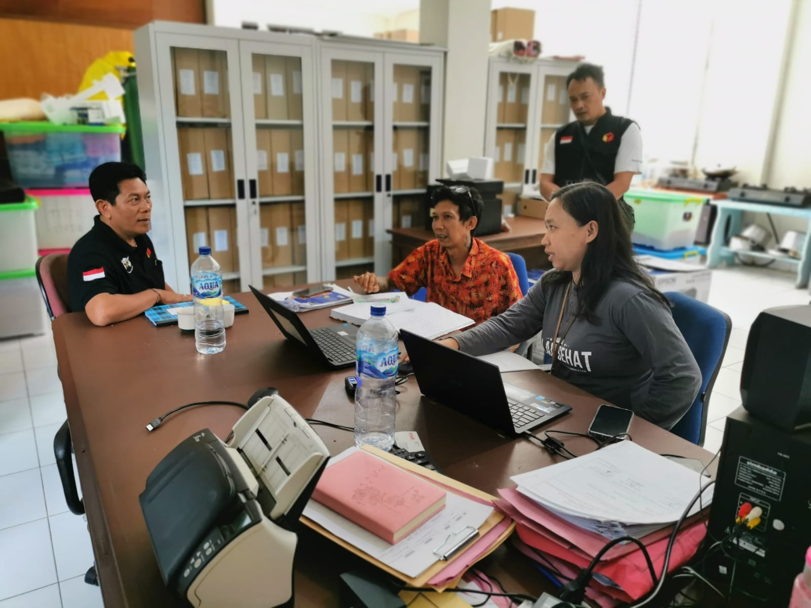 Bawaslu Tabanan Pengawasan Penyerahan LADK masa Perbaikan di KPU Tabanan