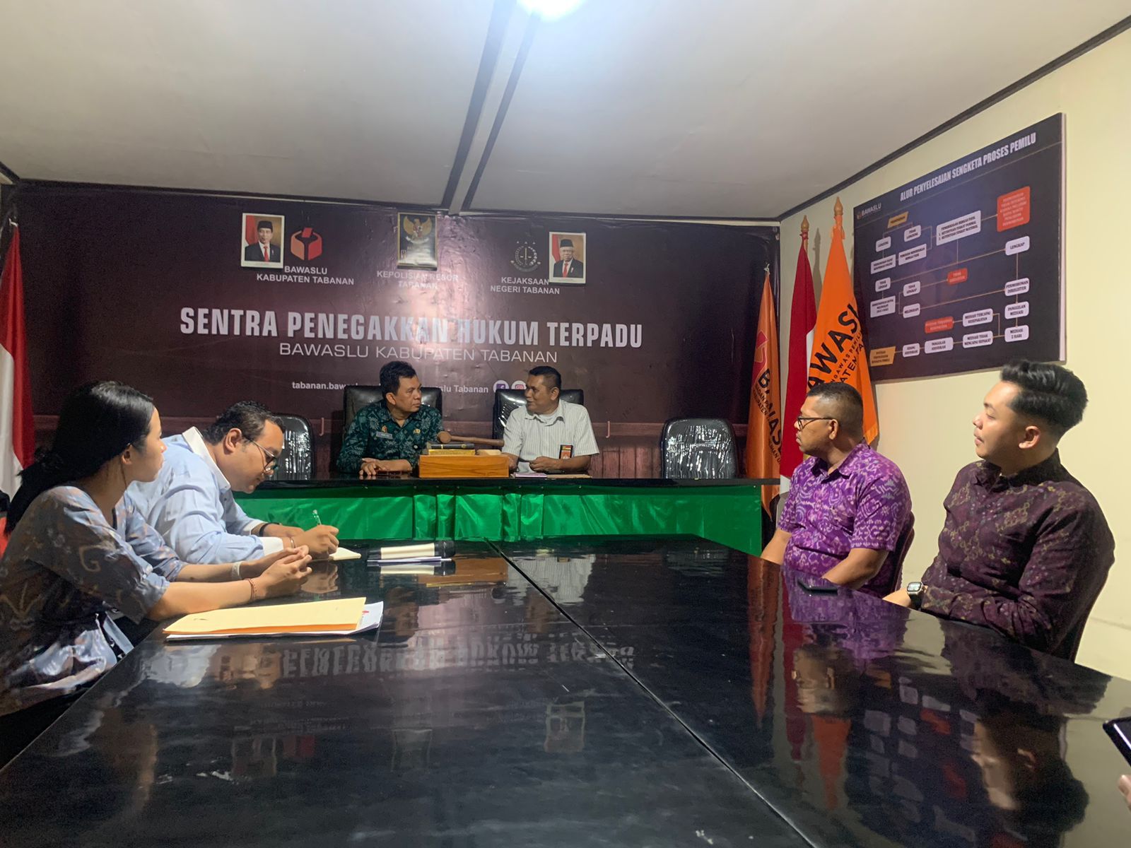 Pencalonan perseorangan, Bawaslu Kabupaten Tabanan menerima Supervisi Bawaslu Provinsi Bali terkait dengan Syarat Minimal Calon Perseorangan Dalam Pemilihan Tahun 2024