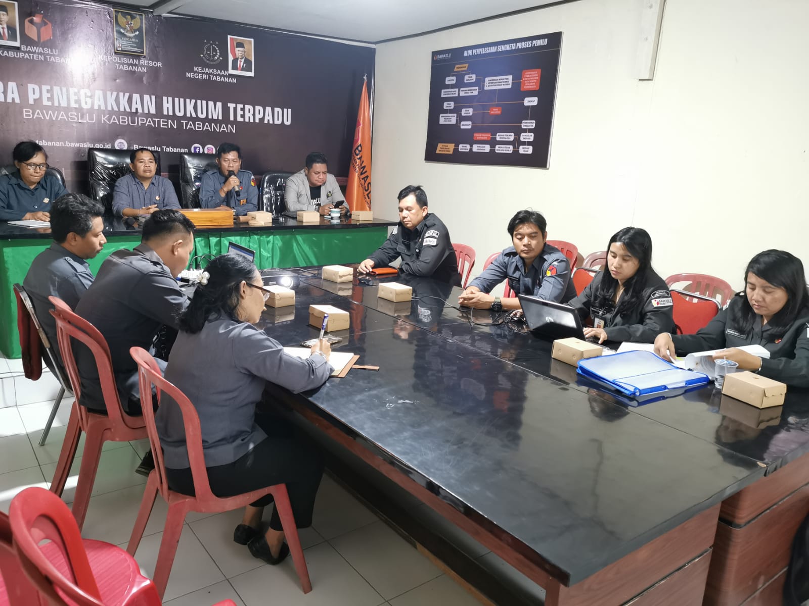 Bawaslu Kabupaten Tabanan menerima Supervisi persiapan PHPU dari Bawaslu Bali