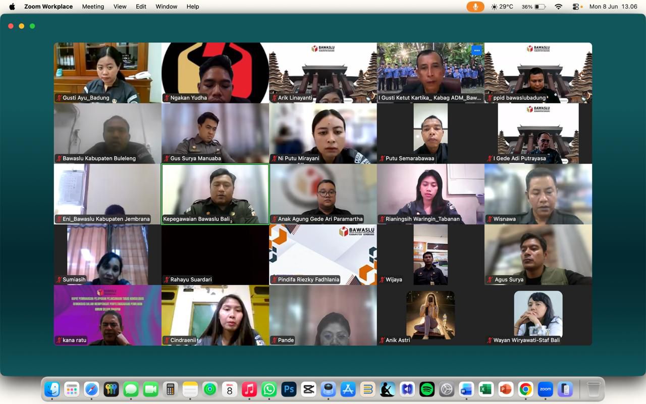 Rapat Rutin Sekretariat Se-Bali pada Senin (8/6/2026).