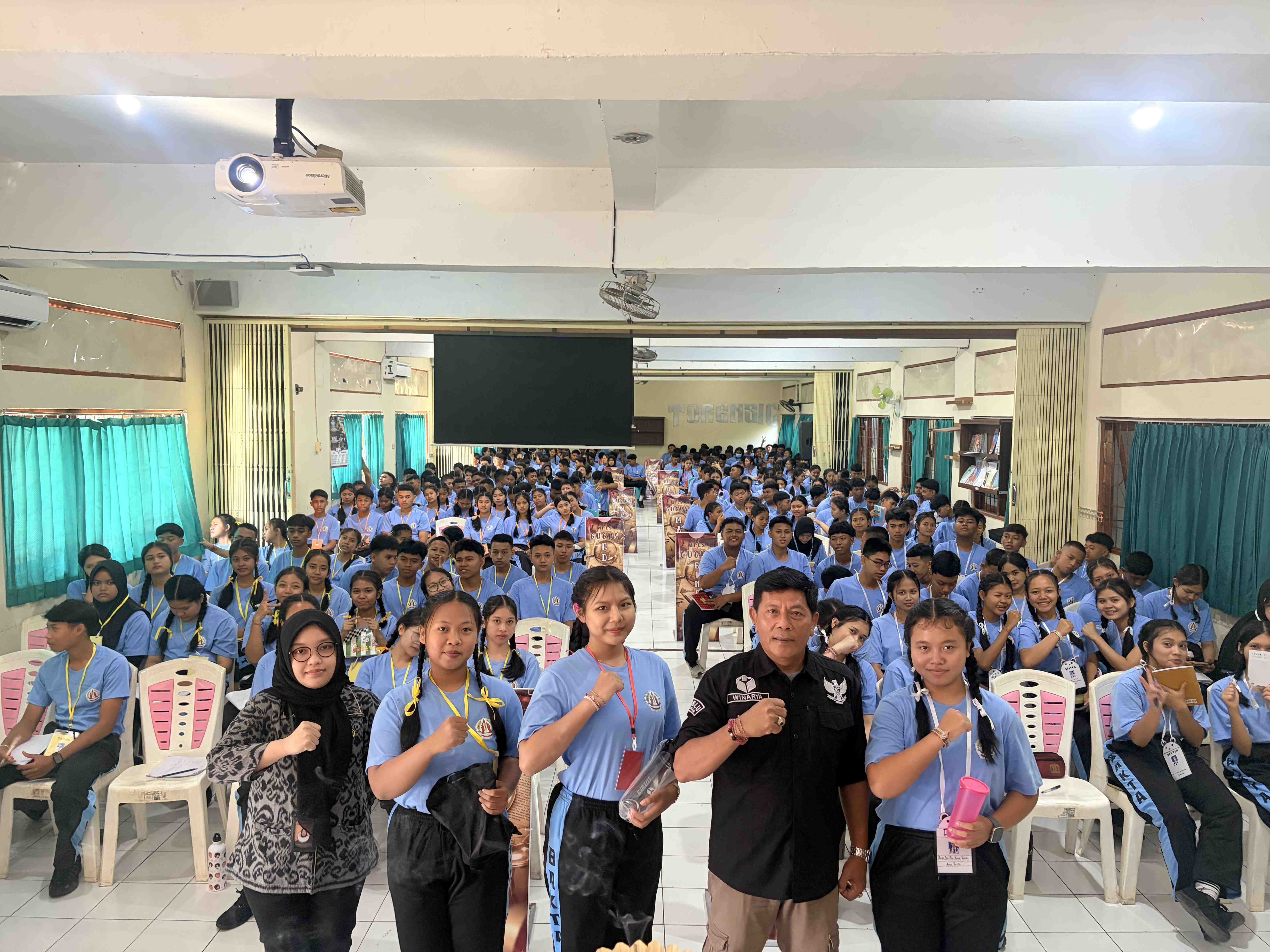 Sosialisasi Pemahaman Pemilu dan Pengawasan Partisipatif di SMA Negeri 1 Kediri, Selasa (14/7/2026).