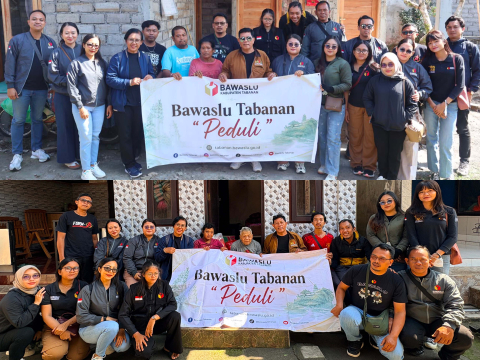 "Bawaslu Peduli" di Kecamatan Penebel, Jumat (14/8/2026).