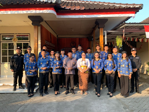 Bawaslu Kabupaten Tabanan memperingati HUT ke-81 RI, Senin (17/8/2026).