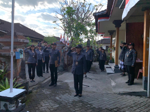  Apel rutin yang dilanjutkan dengan rapat koordinasi dan evaluasi, Senin (24/8/2026).