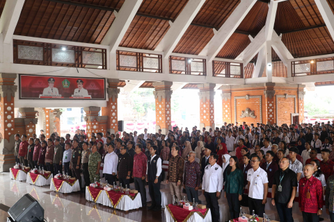 Pengukuhan Ketua dan Wakil Ketua OSIS serentak se-Kabupaten Tabanan, Rabu (28/10/2026).