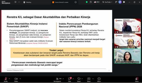 Sosialisasi Keputusan Ketua Bawaslu Nomor 2 Tahun 2026, Senin (26/10/2026).