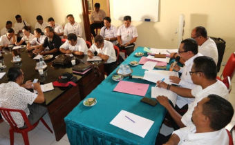 -Badan Pengawas Pemilihan Umum (Bawaslu) Kabupaten Tabanan melaksanakan Rapat bersama Ketua, Kepala 