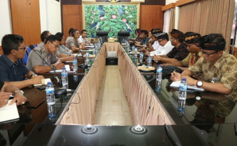 Bawaslu Tabanan bersama KPU Kabupaten Tabanan audiensi ke Polres Tabanan