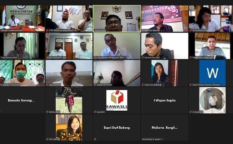 Bawaslu Bali selenggarakan webinar Hukum, Humas dan Datin