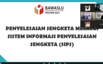 Rapat Penguatan Jajaran Secara Daring Terkait Sistem Informasi Penyelesaian Sengketa (SIPS)