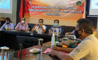 Uji Publik DPS Pemilihan Bupati dan Wakil Bupati Tabanan 2020