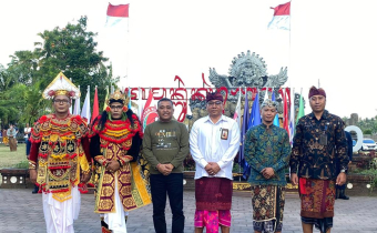 Bawaslu Provinsi Bali Hadiri Kirab Pemilu Tahun 2024 di Kabupaten Tabanan