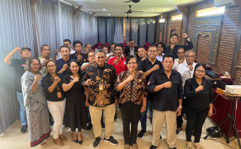 Pengurus Partai Politik dan Panwaslucam se-Kabupaten Tabanan menghadiri kegiatan Sosialisasi dan Implementasi Peraturan Bawaslu dan Produk Hukum Non Peraturan Bawaslu.