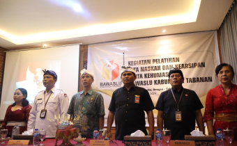 Jadikan Regulasi Sebagai Cahaya Pengawasan, Bawaslu Kabupaten Tabanan Gelar Kegiatan Pelatihan Tata Naskah, Kearsipan dan Kehumasan