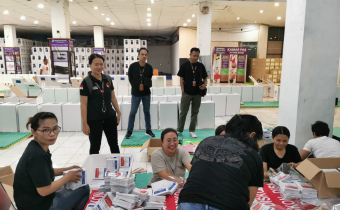 Pengawasan Logistik, Bawaslu Tabanan Hadir di Gudang Logistik KPU Tabanan