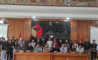 Bawaslu Tabanan mengikuti Rapat Pencermatan Dana Hibah 2024