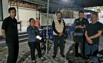 Bawaslu Kabupaten Tabanan melaksanakan Patroli Masa Tenang hingga tengah malam. 