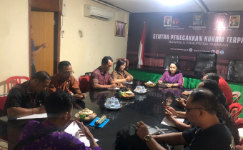 Rapat Persiapan Pelantikan PTPS, Bawaslu Tabanan bersama Kepala Sekretariat Panwaslucam 