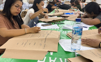 Pengawasan Logistik, Bawaslu Tabanan hadir di Gudang Logistik KPU Tabanan, Kamis 18 Jan 2024