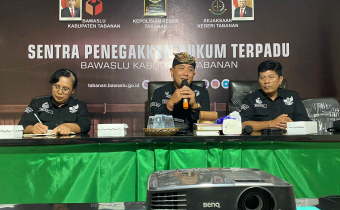 Catur Jaga Merupakan Pilar Dalam Mengawal Demokrasi Pemilihan Serentak Tahun 2024 di Kabupaten Tabanan