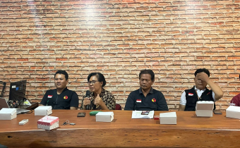 Bawaslu Kabupaten Tabanan menghadiri Simulasi Siwaslu bersama Panwaslucam Kerambitan