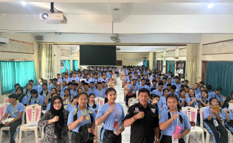 Sosialisasi Pemahaman Pemilu dan Pengawasan Partisipatif di SMA Negeri 1 Kediri, Selasa (14/7/2026).