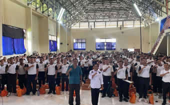 Sosialisasi Pendidikan Demokrasi di MPLS SMA Negeri 1 Tabanan, Rabu (15/7/2026).
