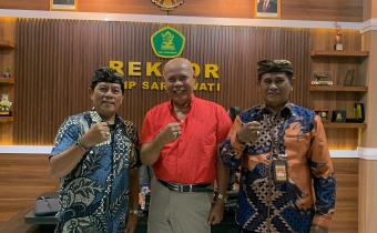 Koordinasi bersama IKIP Saraswati pada Kamis, 30 Juli 2026.