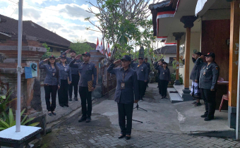  Apel rutin yang dilanjutkan dengan rapat koordinasi dan evaluasi, Senin (24/8/2026).
